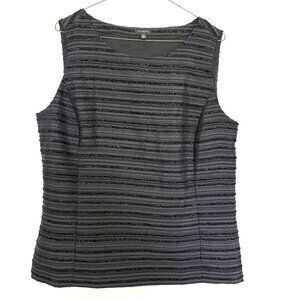 NWT Talbots Sleeveless black top  size 12
